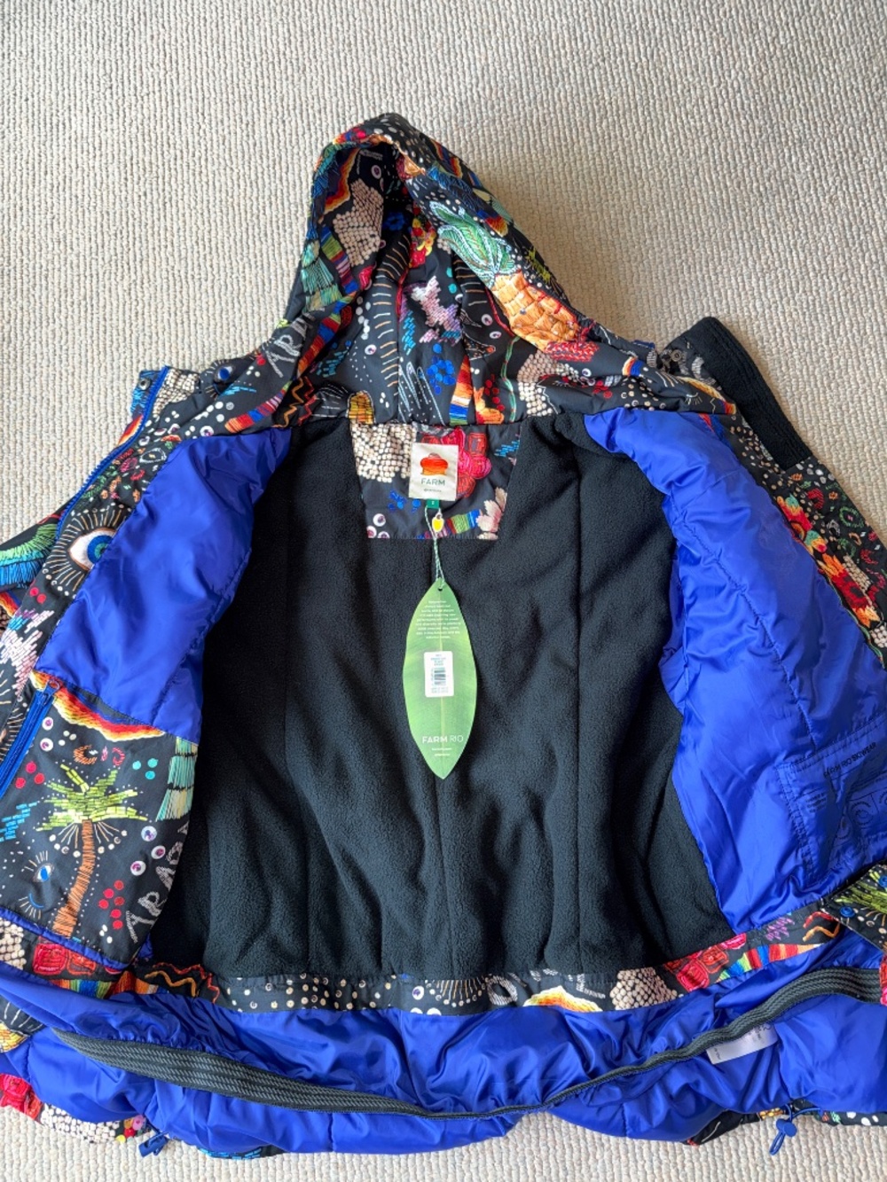RARE Farm Rio brand black borogodo ski jacket, NWT - Picture 4 of 8